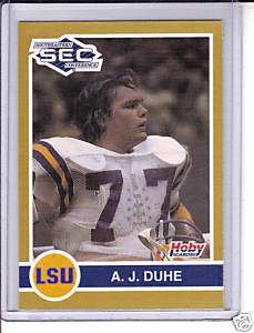 91 Hoby Stars Of The SEC A.J. Duhe LSU TIGERS  