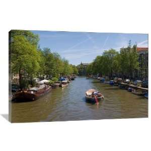  Amsterdam Canal Mural   Gallery Wrapped Canvas   Museum 