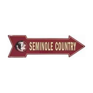  Florida State Seminoles Seminole Country Metal Arrow 