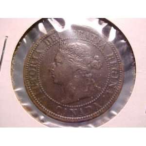    Very Fine 1884 Canadian Large Cent    Scarce 
