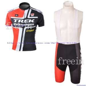 com 2010 trek short sleeve cycling jerseys and bib shorts set/cycling 