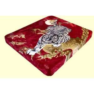  King Solaron Crouching Tiger Mink Blanket