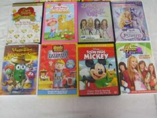 Huge Lot of 155 Kids DVD Movies Nemo Scooby Doo Garfield Thomas 