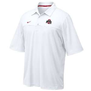  Nike Ohio State Buckeyes Dri FIT Logo Polo Shirt Sports 