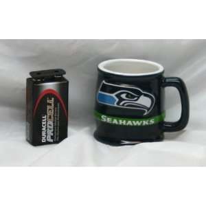 Seattle Seahawks Ceramic Barrel 2 oz Shot Glass Sports 