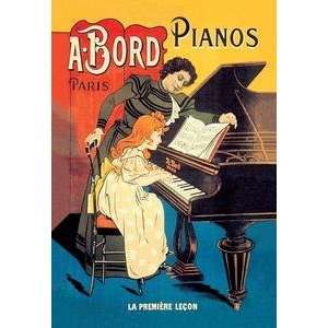  Paper poster printed on 20 x 30 stock. Bord Pianos   The 