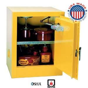  4 Gallon Self Close Bench Top Flammable Storage Cabinets 
