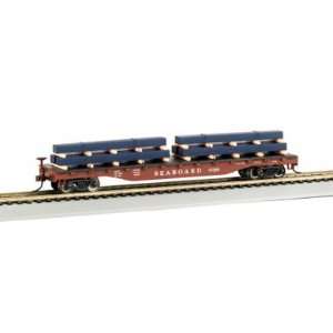  Flat Car with Load Seaboard? with Steel Load Toys & Games