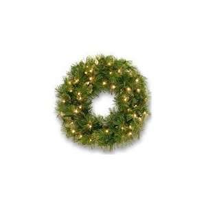  24 Wispy Willow Wreath with Mini Lights: Home & Kitchen