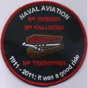   Embroidered Patch   Naval Aviation Patch   NO CURSING 