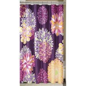   Curtains Shower Curtain Floral Show By Pem America: Home & Kitchen