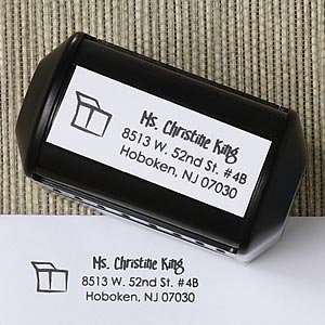  Custom Personalized Address Stamps   Moving Box Office 
