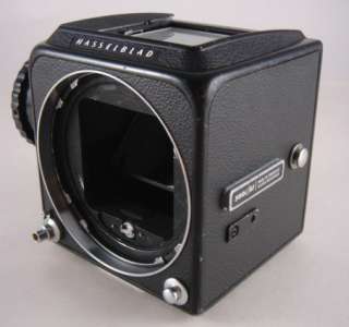  black 500cm camera body with a cross reference focusing screen 