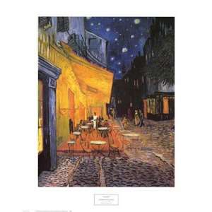The Cafe Terrace on the Place du Forum, Arles, at Night, c.1888 Finest 