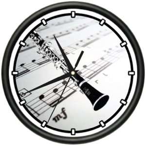   : CLARINET Wall Clock music teacher school band reeds: Home & Kitchen