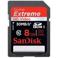 SanDisk 8GB GB Extreme SDHC SD Class 10 30MB/S Memory Card  