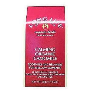  LONG LIFE TEAS, Organic Calming Chamomile Tea   20 bags 