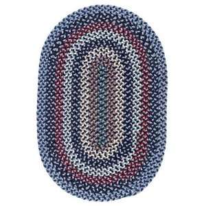   Boston Common WInter Blues Braided Rug 12x15 Oval: Home & Kitchen