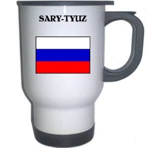  Russia   SARY TYUZ White Stainless Steel Mug Everything 