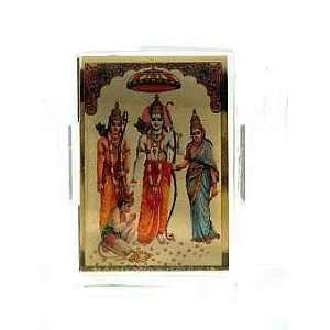  Gold Plated Darbar of Lord Ram Acrylic Photo Stand 