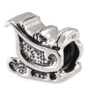  Santas Sleigh 925 Sterling Silver Authentic Ohm Christmas 