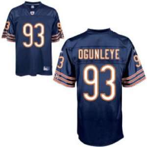  Mens Chicago Bears #93 Adewale Ogunleye Team Replica 