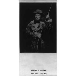  Adolphus Lewis Heermann,rifle,buckskin coat,hat,c1850 