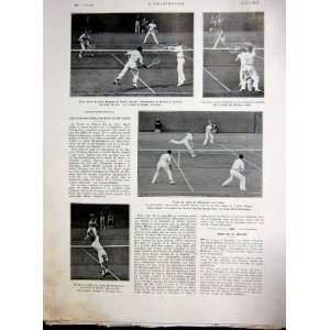  Tennis Sport Davis Cup Revers Cramm Brugnon 1934