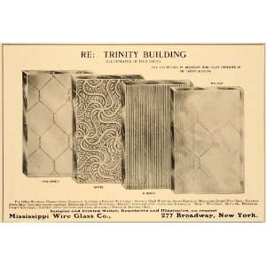   Samples Decorative Trinity Building New York   Original Print Ad