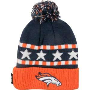  Denver Broncos Toddler Cuffed Knit Pom Hat: Sports 