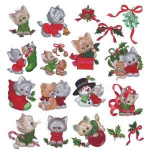   Kitten Knits Embroidery Designs on a Multi Format CD ROM GC210C MH15