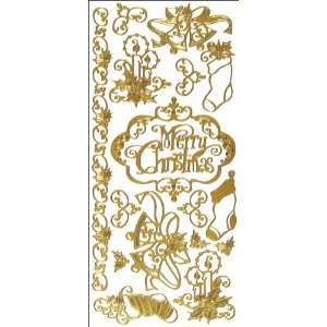  Dazzles Stickers Merry Christmas Gold Electronics