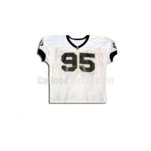  White No. 95 Game Used Notre Dame Champion Football Jersey 