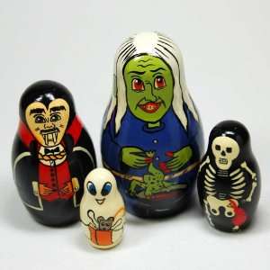  Halloween Four Part Nesting Doll: Toys & Games