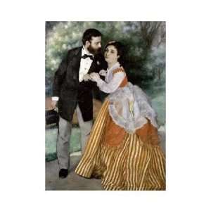  Pierre Auguste Renoir   Alfred Sisley And His Wife Giclee 