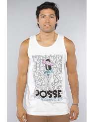 DTA The Posse Chick Tank in White,Tank Tops for Men