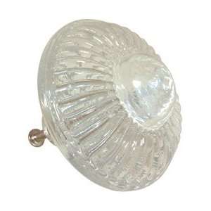  Queen Anne Crystal Glass Knobs   Set of 2: Home 