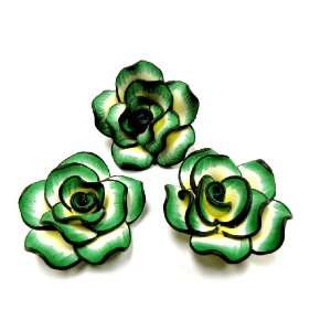  FIMO LARGE ROSE BEADS PACK OF 3 Arts, Crafts & Sewing