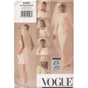  Vogue Pattern #9183   Bridal Veils and Hat Arts, Crafts & Sewing
