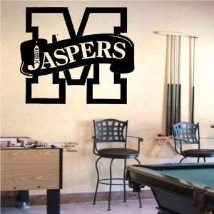   Vinyl Sticker Sports Logos Manhattan Jaspers (S373)