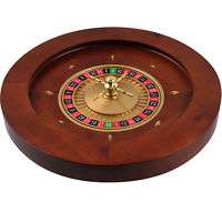 20 INCH DELUXE WOODEN Roulette Wheel   NEW  