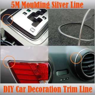 This item is 5M DIY Car Decoration MOULDING Trim Strip Silver Line