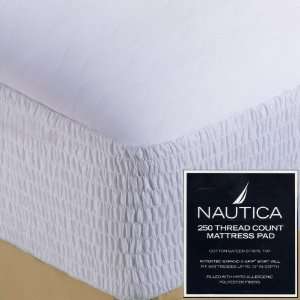    Nautica 250 Thread Count Cotton Sateen Mattress Pad