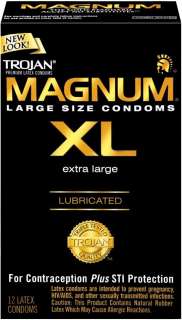 Trojan Magnum XL Extra Large Condoms   12 Pack  