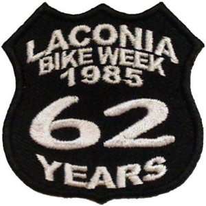  LACONIA BIKE WEEK Rally 1985 62 YEARS Biker Vest Patch 