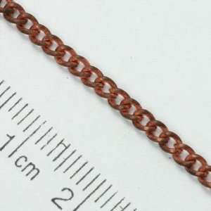  2.5mm Copper Curb Chain Arts, Crafts & Sewing