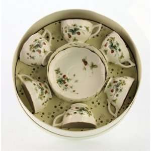   Porcelain Tea Cup & Saucer Sets in Gift Box (6): Kitchen & Dining