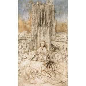   Jan van Eyck   24 x 42 inches   St Barbara 