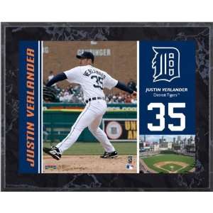 Justin Verlander Detroit Tigers 8x10 Marble Color Player Plaque 