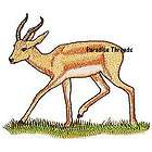 Dorcas Gazelle Deer Buck Iron On Patch Embroidered